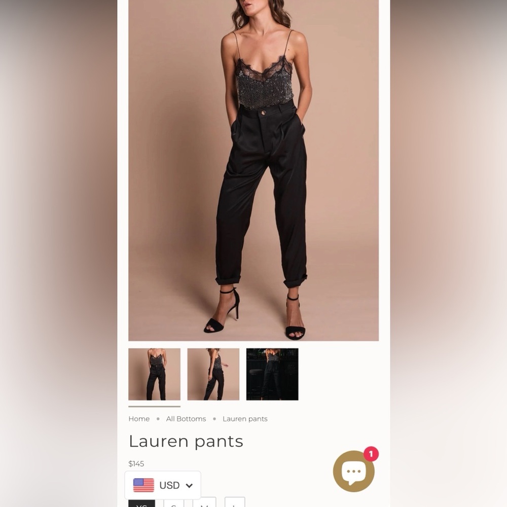 Uma and leopold black Lauren pants